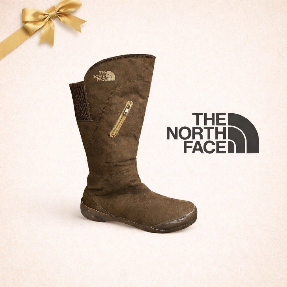 The North Face Brown Zip Pocket Boots Size 9